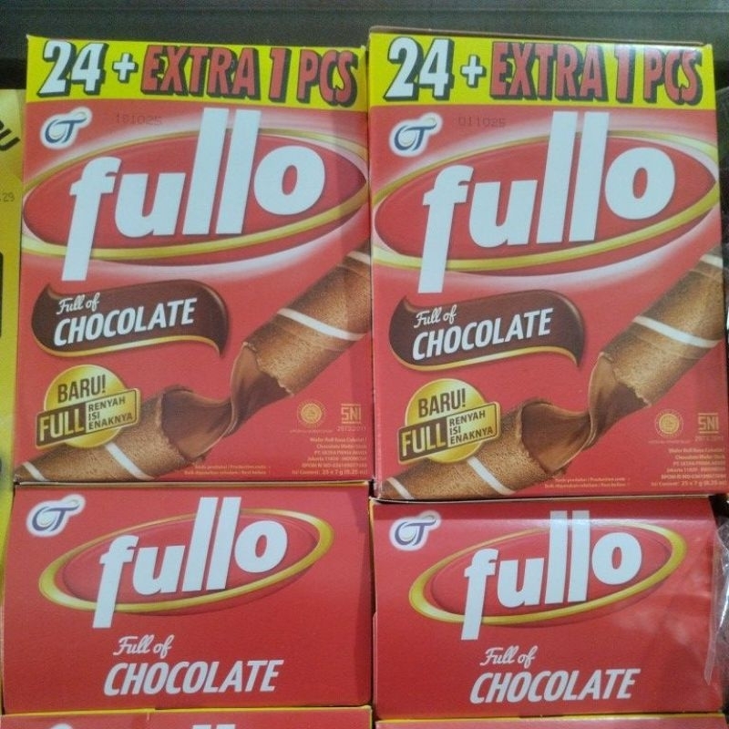 

tango fullo stik coklat wafer roll cokelat 1pak isi 24+1pcs 7gr