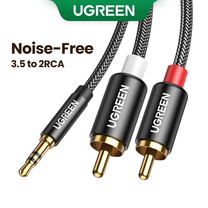 Ugreen AUX 3.5mm to 2 RCA Audio Cable Connector