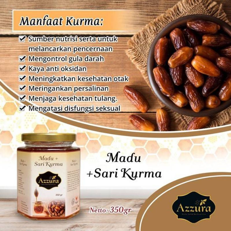 

Madu Azzura -Madu Sari Kurma 350 gr