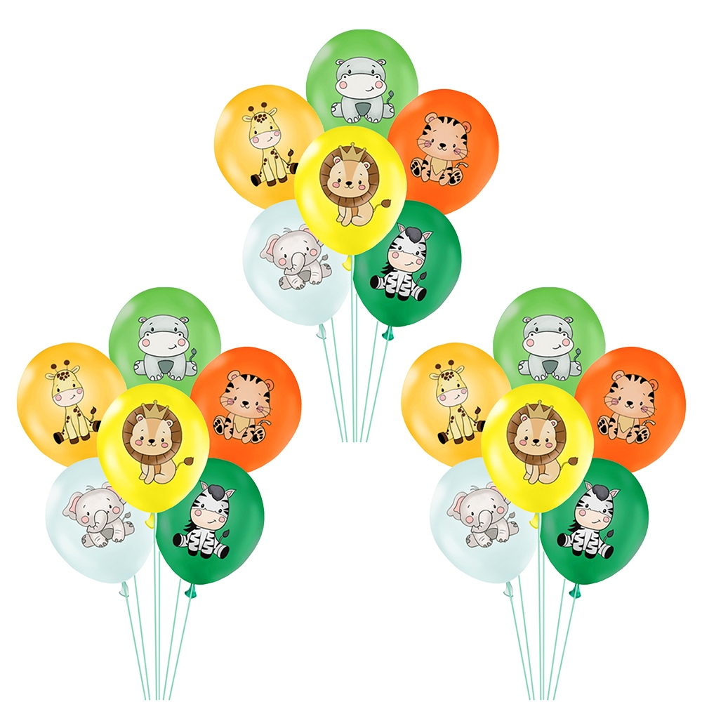 READY GeeParty Jungle Safari Hewan Dinosaurus Balon Garland Set Arch Kit Untuk Perlengkapan Dekorasi