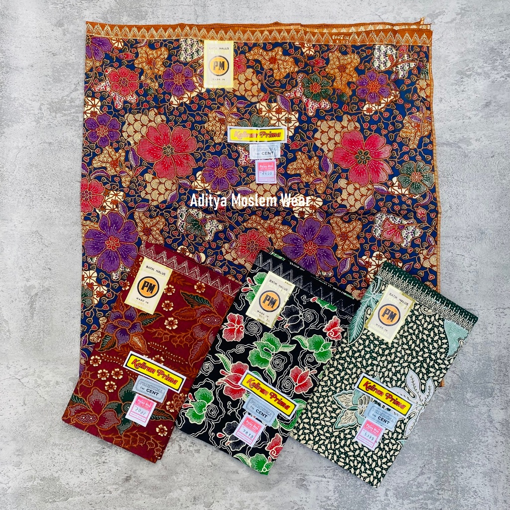 Kain Panjang Batik PM Pulau Mas Cap Cent Original Samping Kebat Sewek Tapih Kain Jarik Batik Katun
