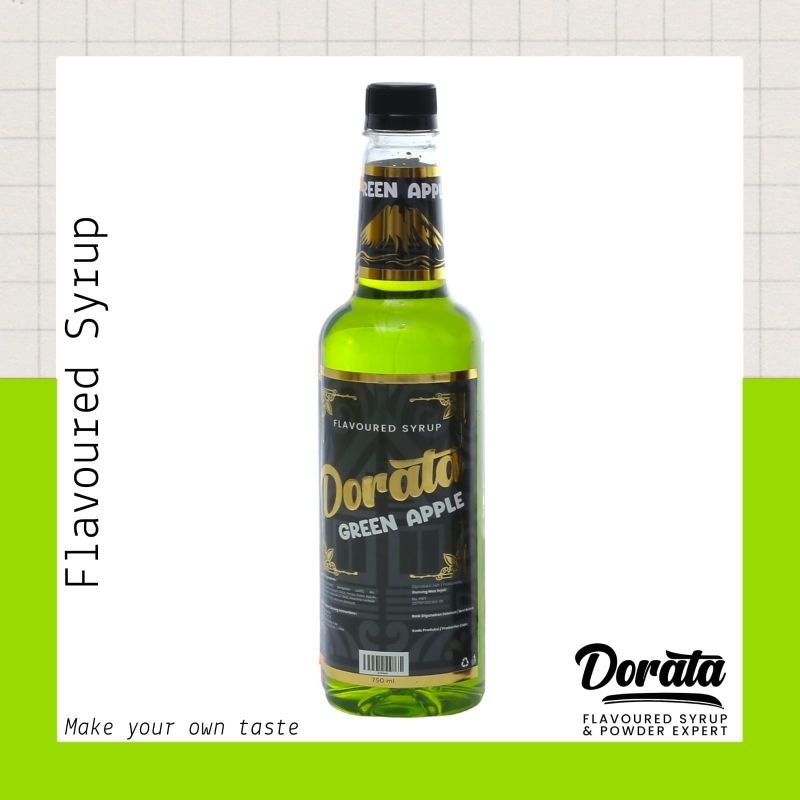 

Dorata Green Apple Syrup 750 ml - Sirup Dorata Rasa Green Apple Premium