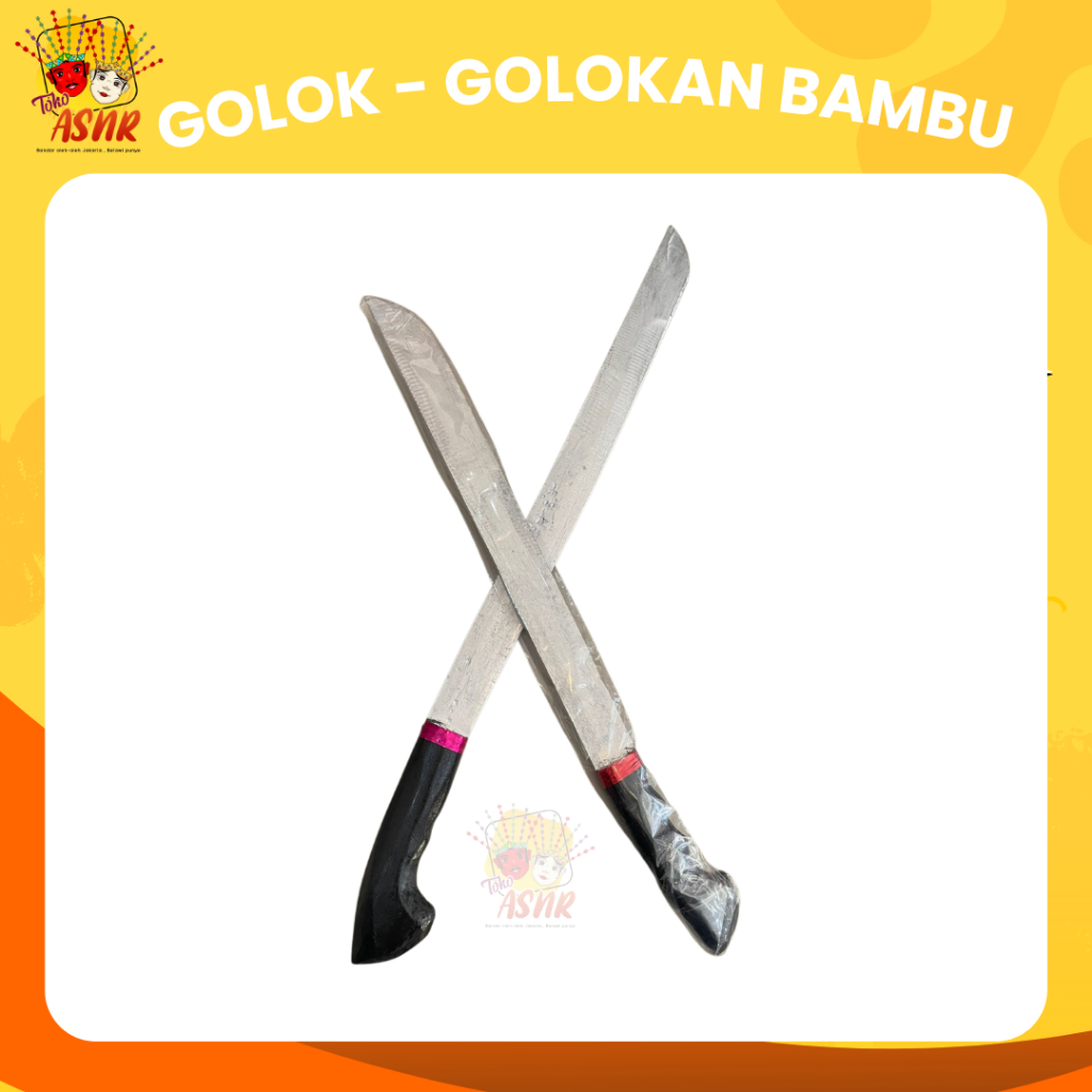 mainan golok - golokan | IPSI (bahan kayu silat betawi palang pintu)