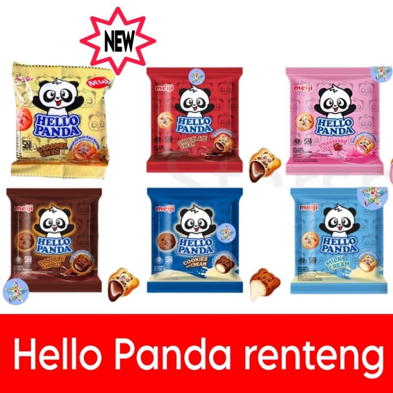 

Hello Panda Strawberry Milk Double Choc caramel isi 10 pc/renteng