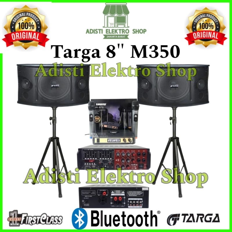 Paket Karaoke Targa 8 inch M350 Paketan karaoke 8 inch targa bluetooth