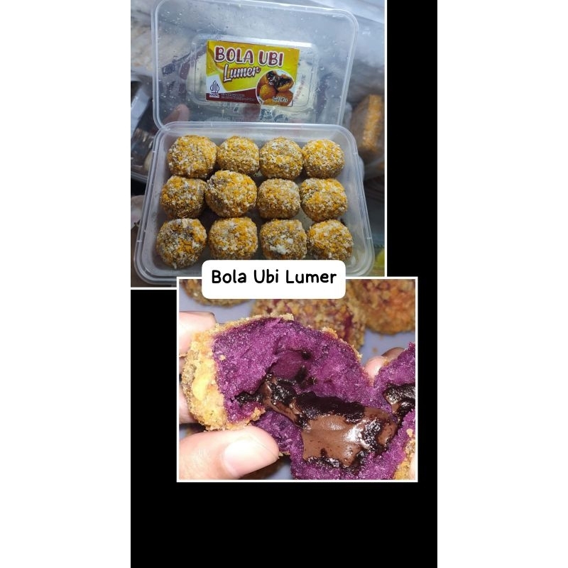 

bola ubi cokelat lumer isi 12