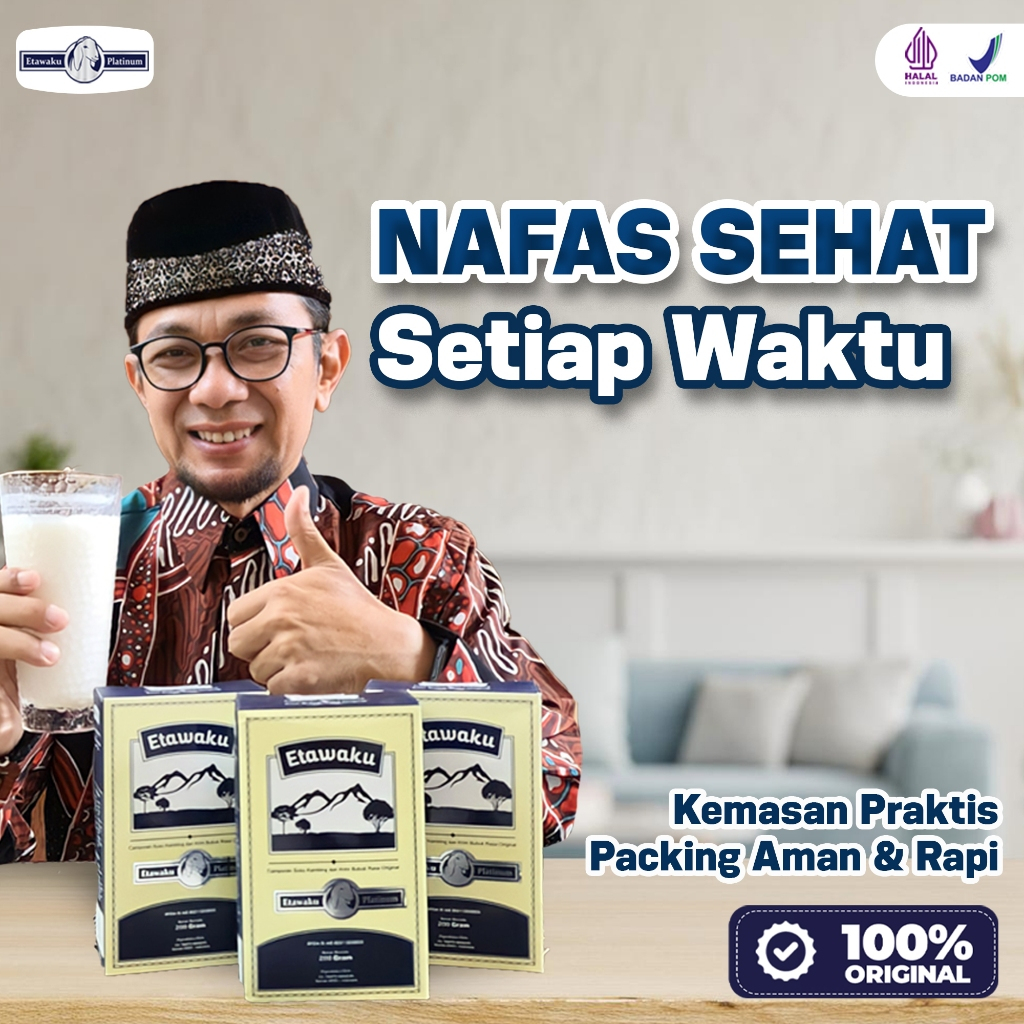 

Etawaku Platinum - Susu Kambing Sehatkan Pernafasan & Atasi Sesak Nafas Original