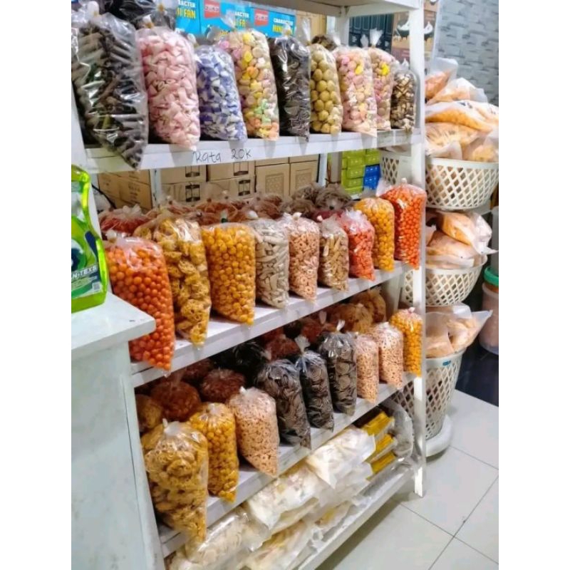 

PROMO!!! SNACK KILOAN/BASRENG/MAKARONI/USUS CRISPY/KACANG UMPET/LUMPIA KERING/KACANG BAWANG DLL