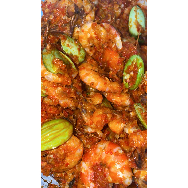 

Balado Udang Pete 250gr Pedas Mantap