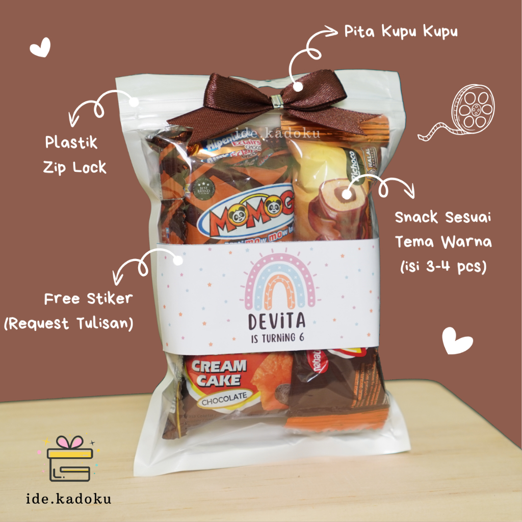 

Mini Gift Snack Tema Coklat / Mini Hampers / Mini Gift Ulang Tahun