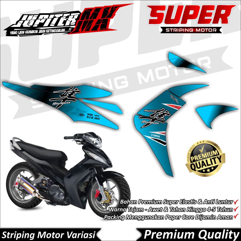Stiker MX OLD Anti Luntur keren Striping Jupiter MX Old Striping Yamaha Jupiter MX OLD Gradasi 02