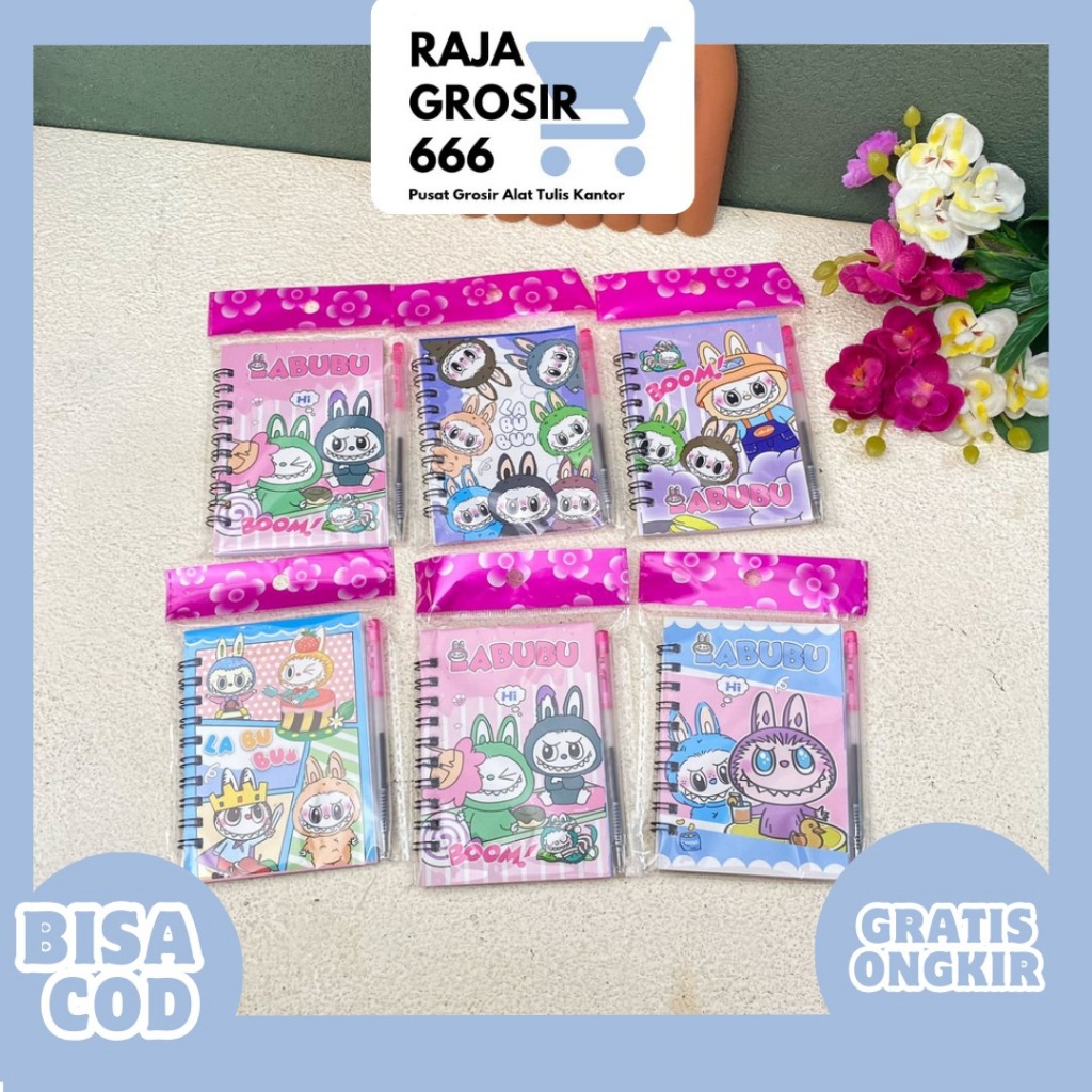 

BUKU BINDER A7 LABUBU DAPAT 1 PULPEN BK-1608 TERMURAH TERJANGKAU LUCU IMUT CINAMOROLL MELODY KUROMI