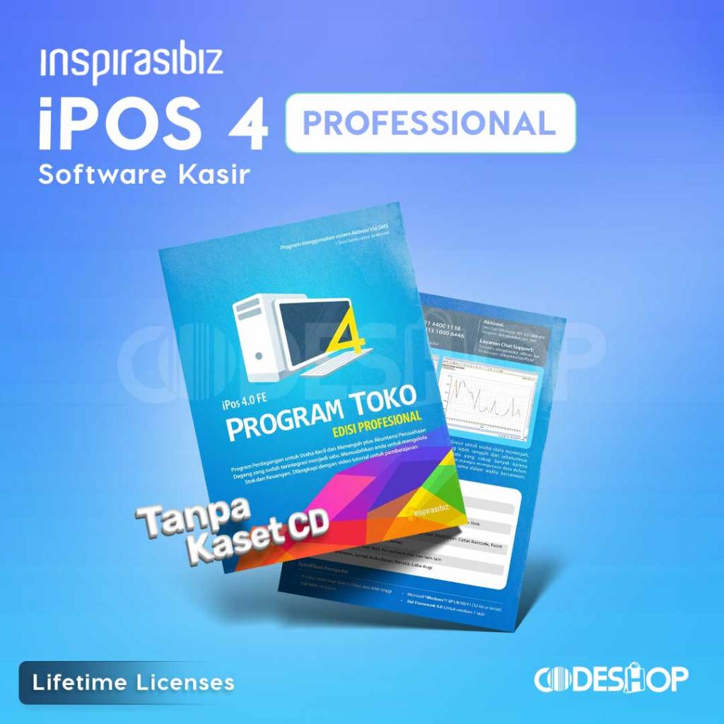 Software Program Kasir Toko Minimarket iPos 4 iPos 4.0 UNLIMITED