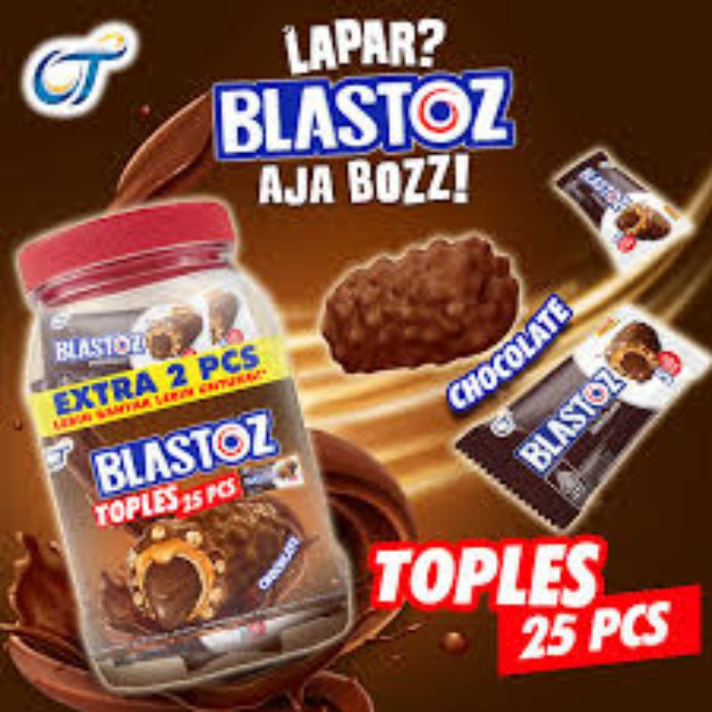 

BLASTOZ WAFER ROLL CHOCOLATE CRISPY TOPLES ISI 25 PCS