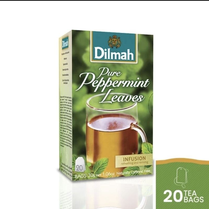 

Dilmah Pure PEPPERMINT LEAVES Tea - Teh Celup ( TBag / Foil Envelope )