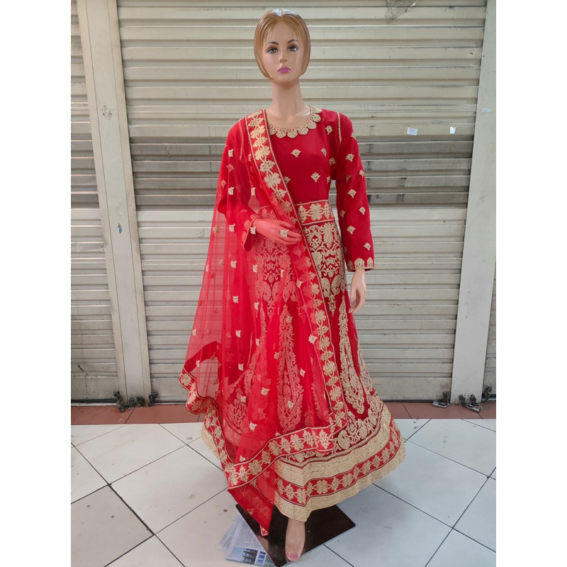 lehengga india siap pakai / baju india wanita / setelan india / baju pesta / baju india murah / dres