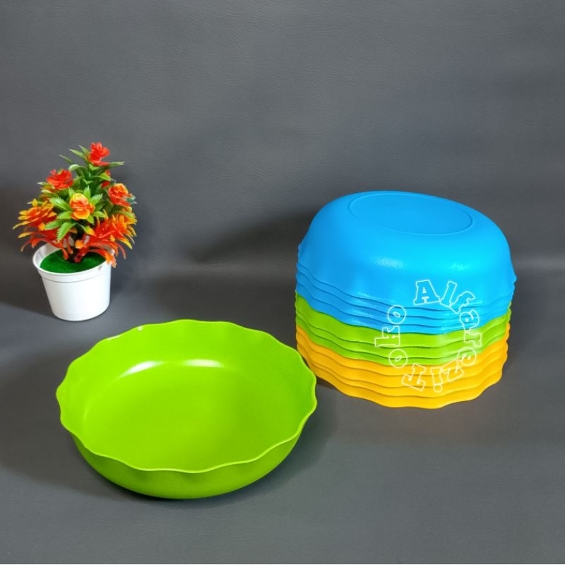 Piring Diet/piring rendra/piring lucu/piring warna warni/piring makan