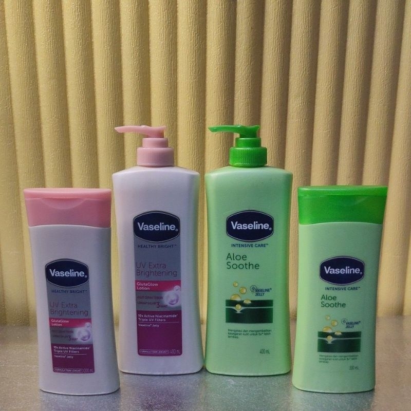 VASELINE BODYLOTION/BODYLOTIN VASELIN/HANDBODY VASELINE HEALTHY BRIGHT/INTENSIVE CARE 400ML/200ML TE
