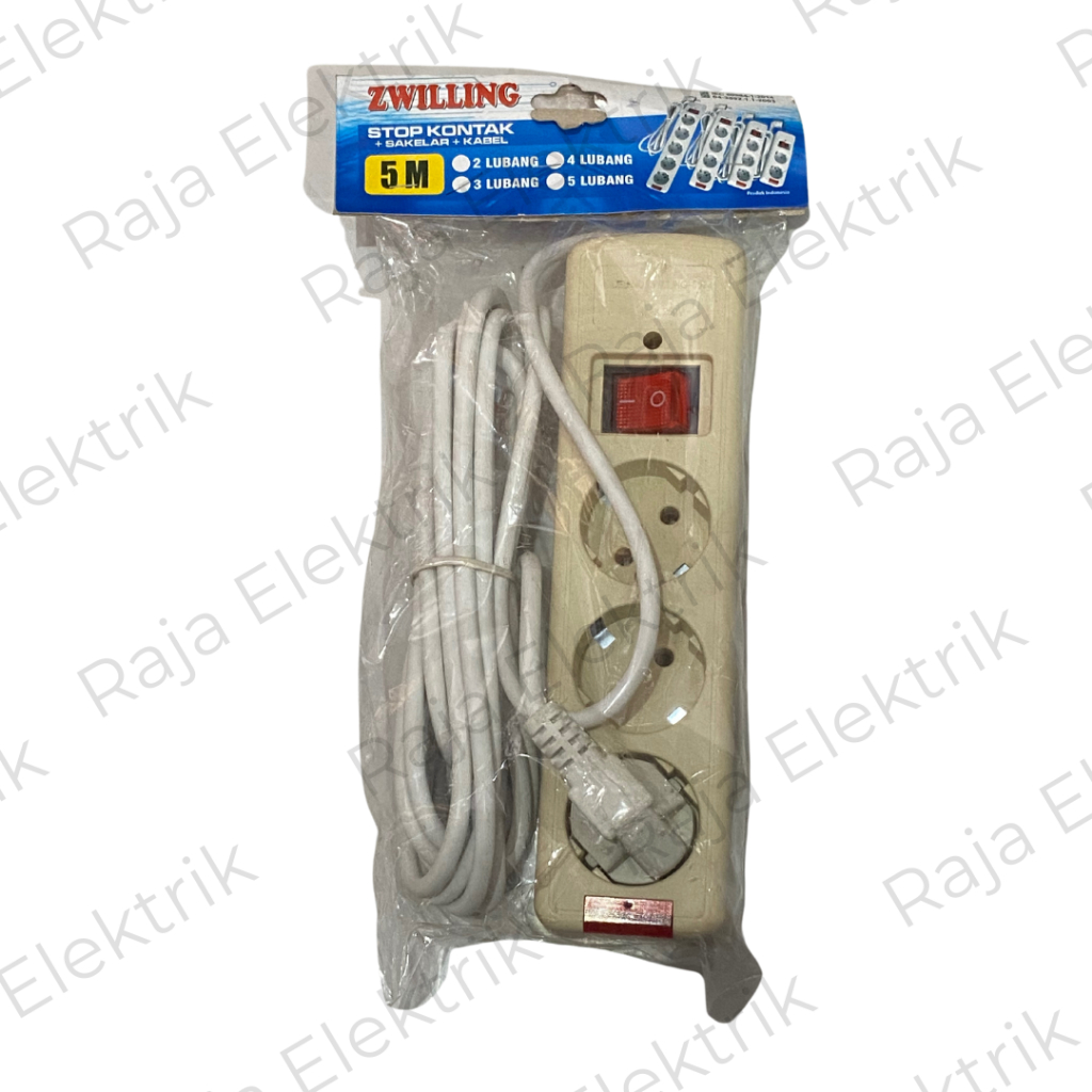 STOP KONTAK KABEL ZWILLING 2 3 4 LUBANG