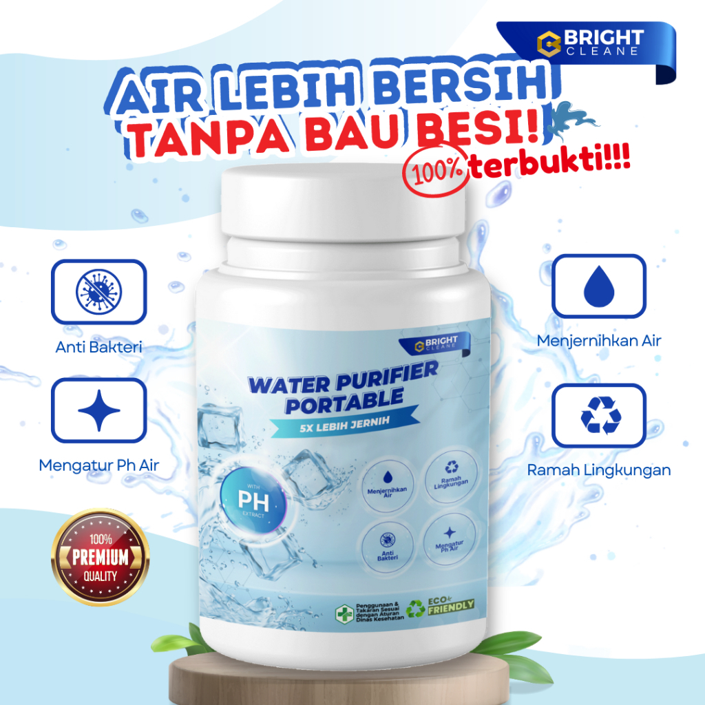 penjernih air sumur bor kuning dan bau besi keruh jadi bersih