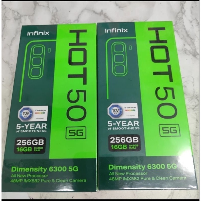 INFINIX HOT 50 5G NFC RAM ( 8GB+8GB/256GB ) GARANSI RESMI