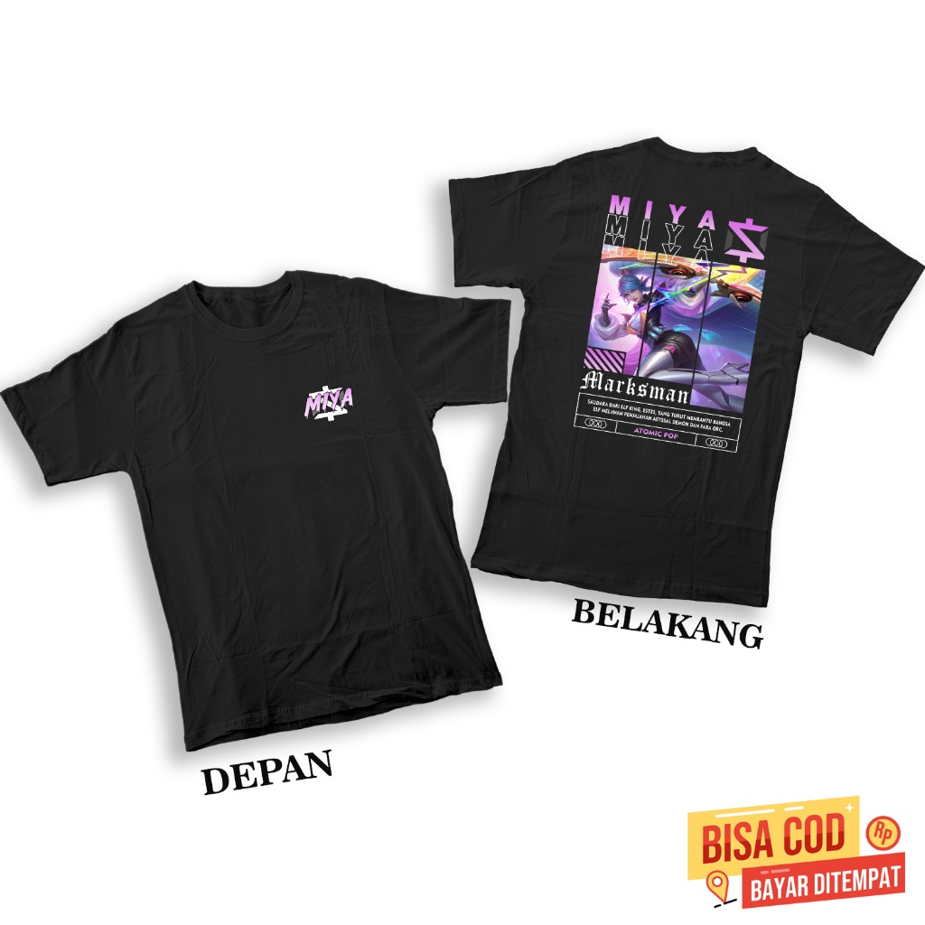 Kaos Mobile Legends Anak - Fashion Terbaru Anak - Baju Hero Miya Atomic