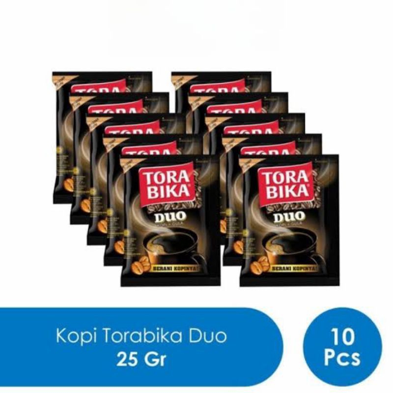 

Torabika Duo Kopi + Gula 1 Renteng Isi 10 Sachet 25g