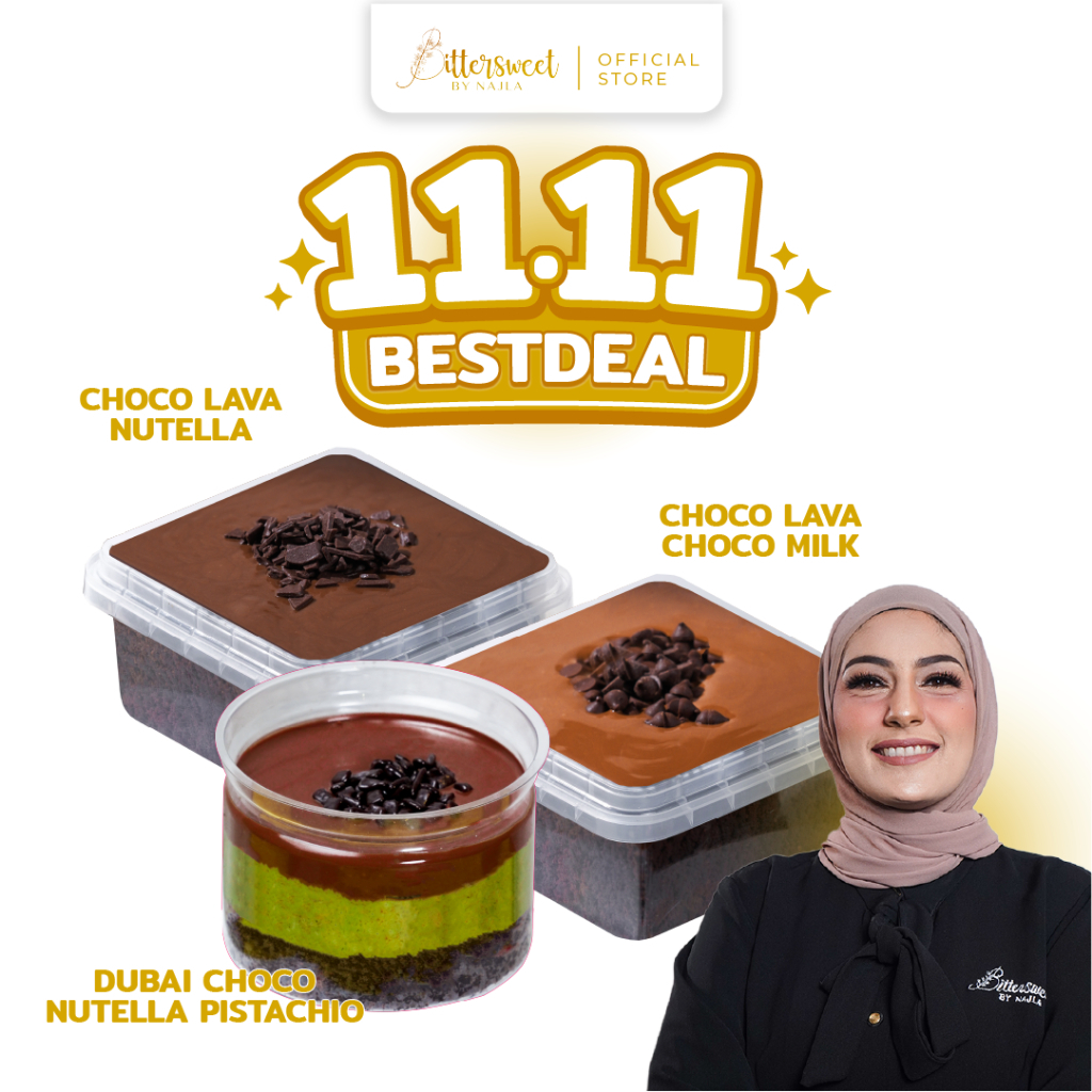 

[ Spesial Owner ] Dubai Choco Nutella Pistachio + 2 Choco Lava ( Nutella + Choco Milk )