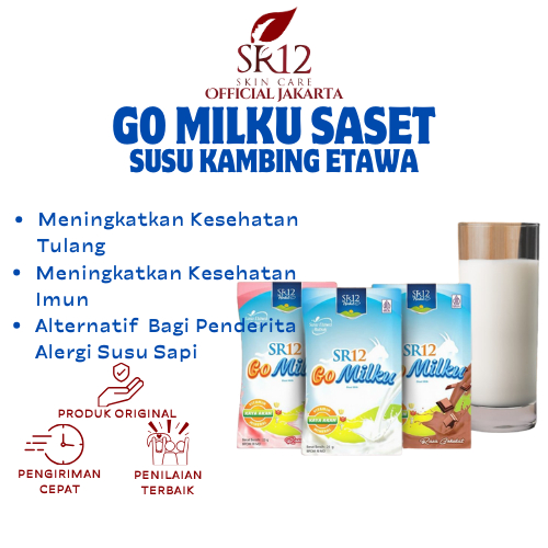 

SR12 Susu Kambing Susu Etawa Go Milku Saset 1 Renceng Isi 10 Saset