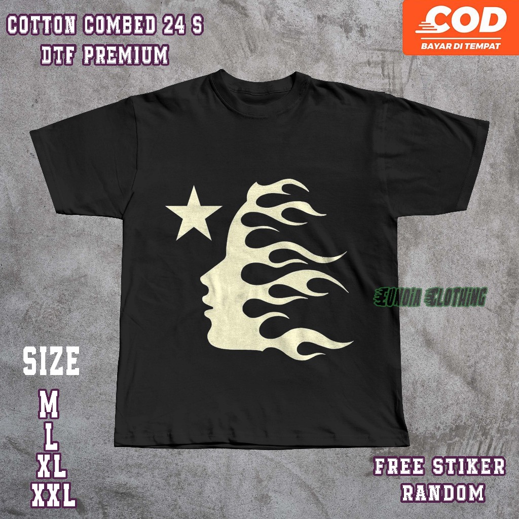 Baju Kaos Eunoia - Hellstar - Tshirt Premium Graphic - Free Sticker