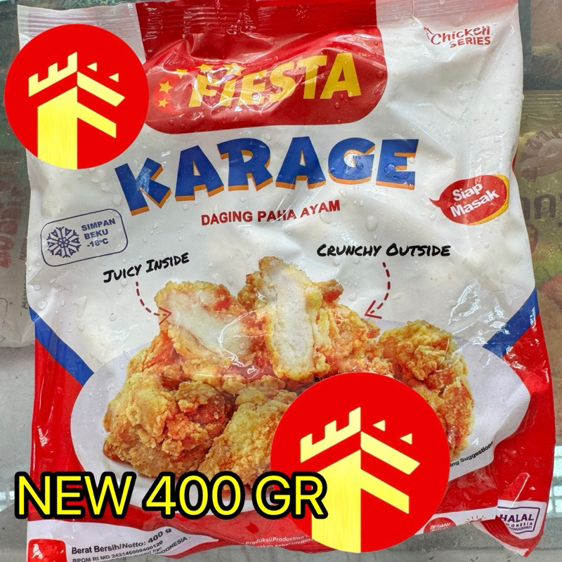 

FIESTA KARAGE 500 GR DAGING PAHA AYAM FIESTA SPICY KARAGE 500