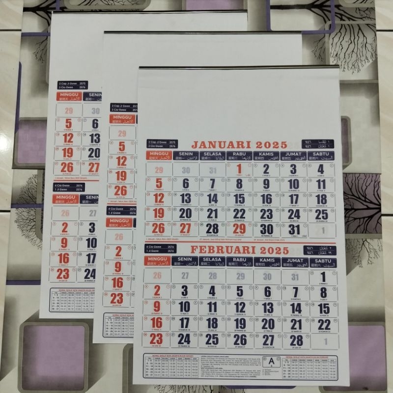 

kalender kerja kecil dwibulan 6 Lembar 2025