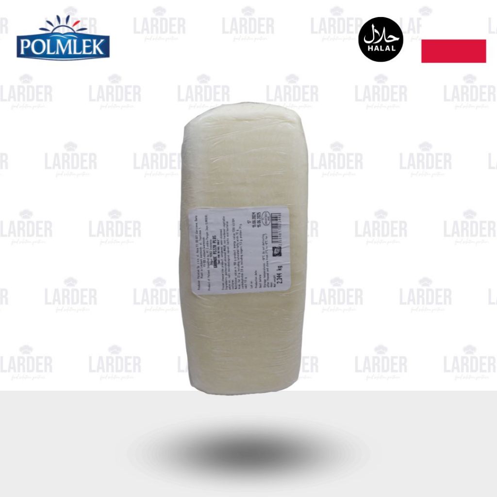 

Polmlek Grande Pizza Plus Block / Keju untuk Toping Pizza / Keju Mozzarella Analog Batangan 2.3KG