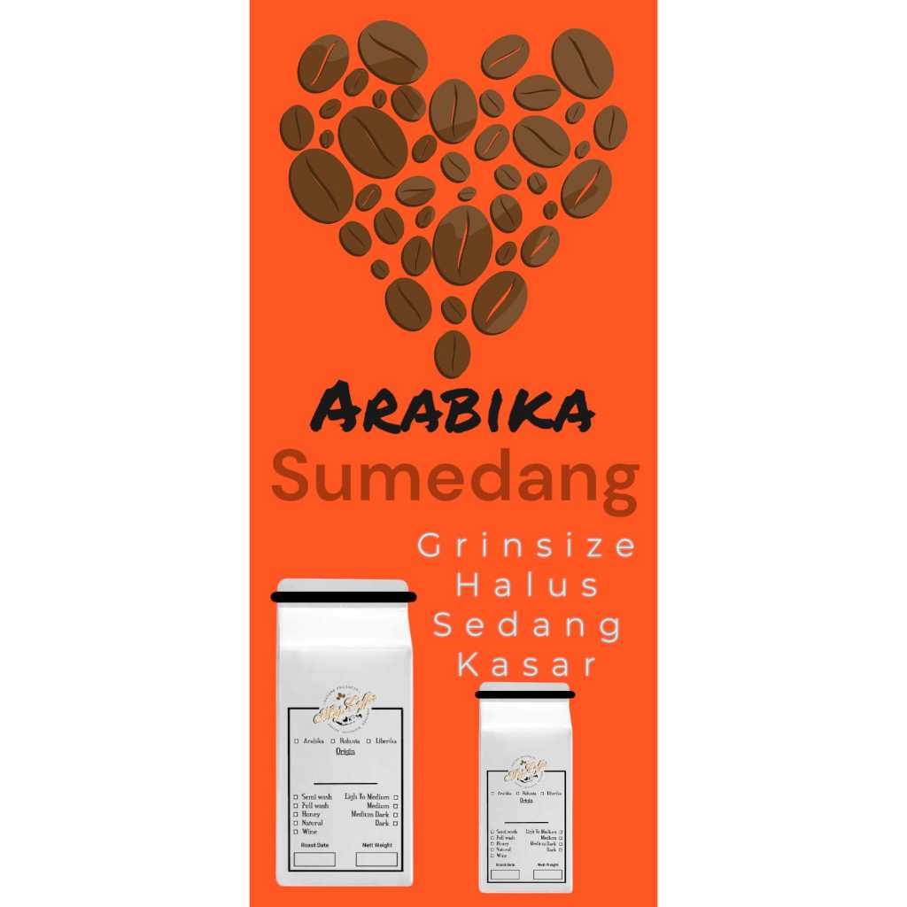 

biji kopi roasted arabika spesialty sumedang full wash 200g