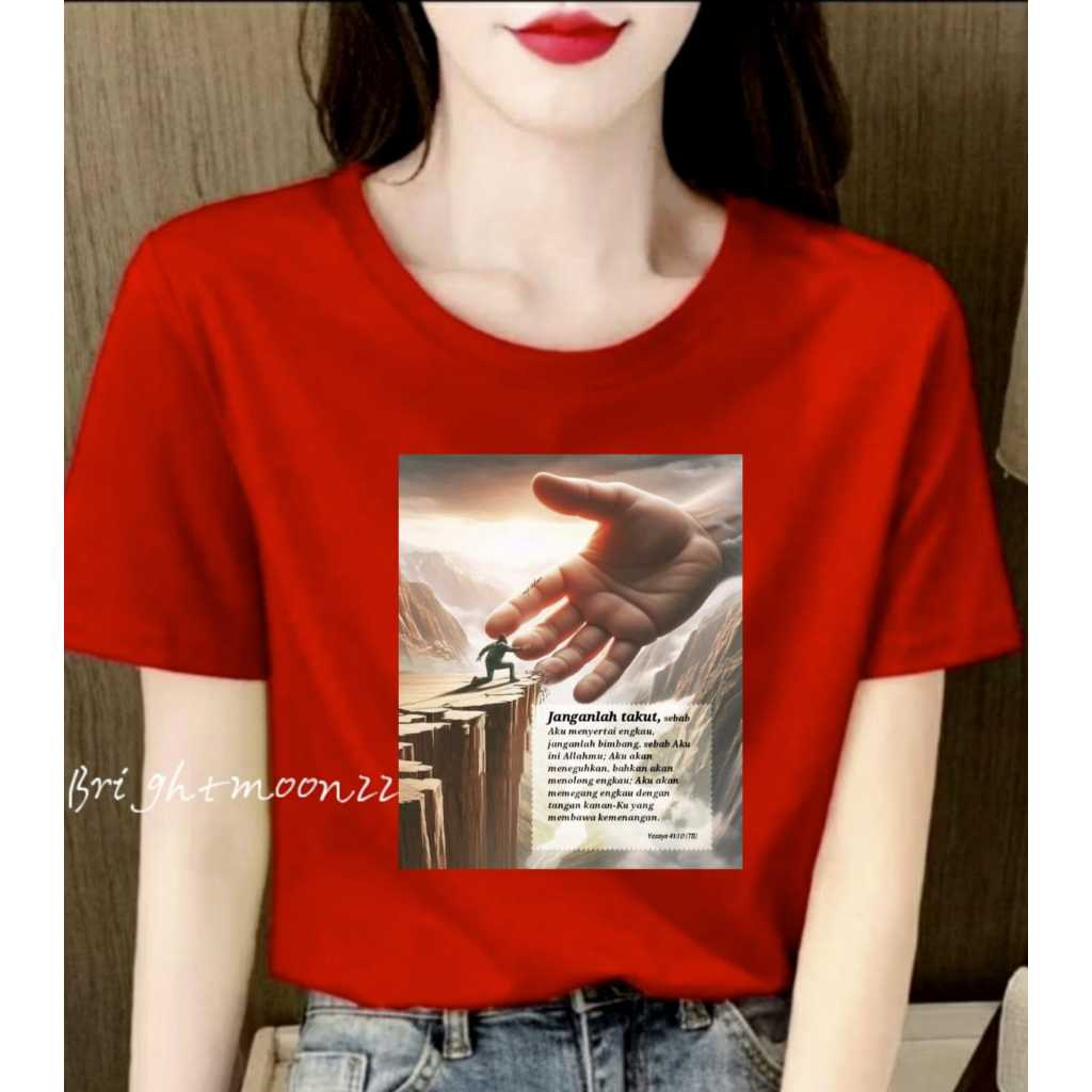 COD KAOS OBLONG FIRMAN YESAYA 41:10 TERBARU/KAOS TRENDY/POLOS PRIA DAN WANITA