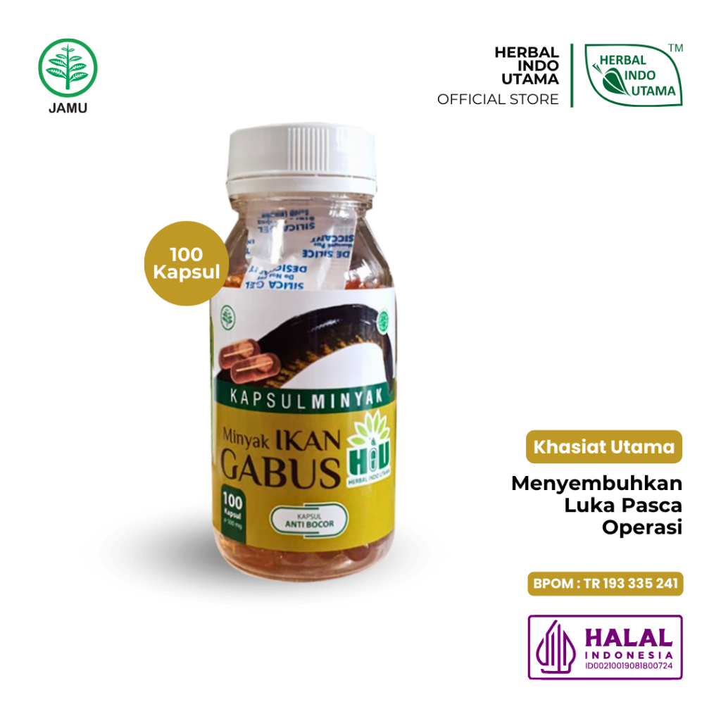 HIU – MINYAK IKAN GABUS Membantu Memelihara Kesehatan Herbal Indo Utama