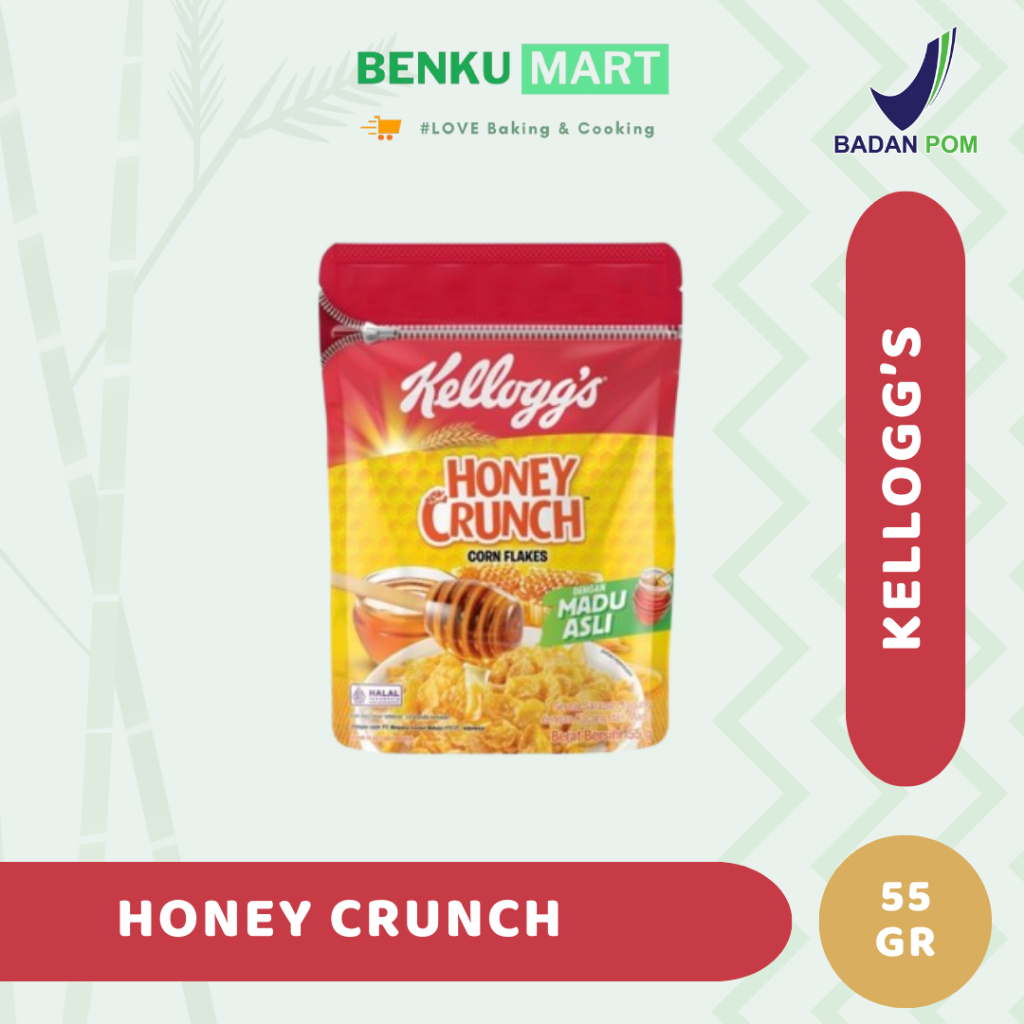 

Kelloggs Honey Crunch Corn Flakes Pouch Sereal 55 gr