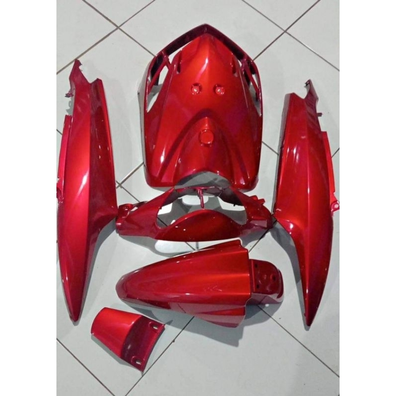 Full Body Halus Yamaha Mio Smile Warna Custom Merah Candy