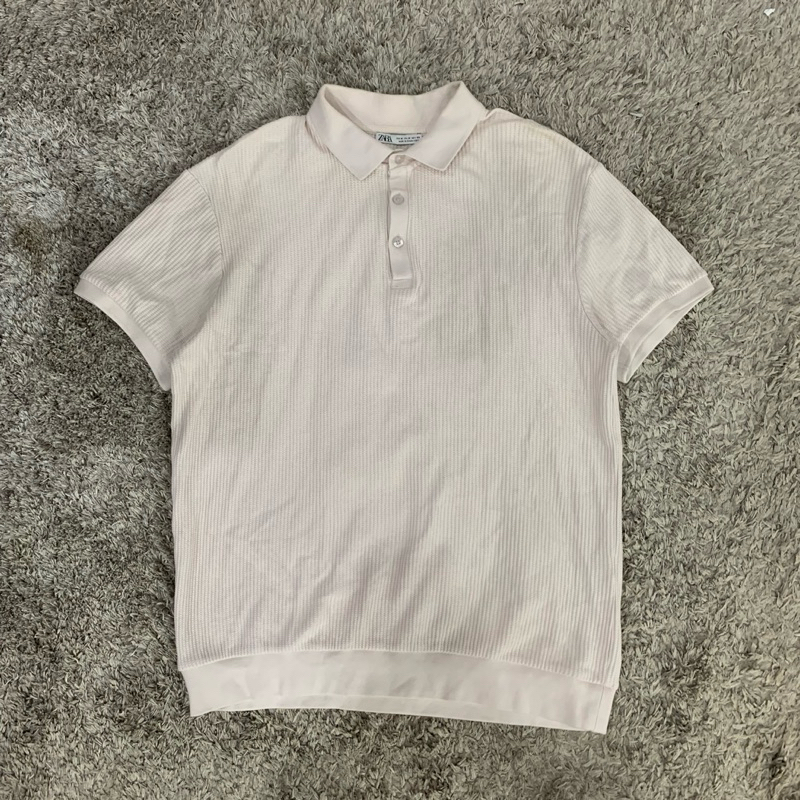 Zara polo shirt model rajut Original second