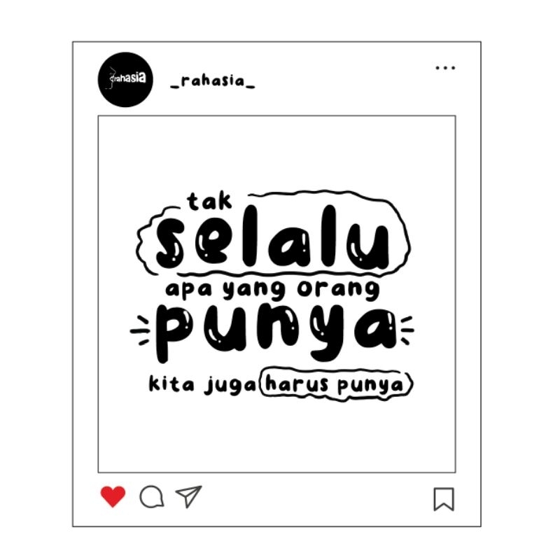 

Rahasia sticker satuan quotes