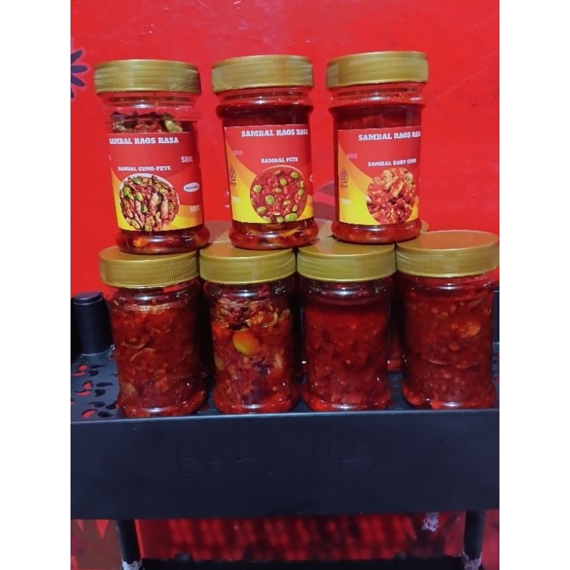 

Sambal baby cumi sambal raos rasa ukuran 150 gram