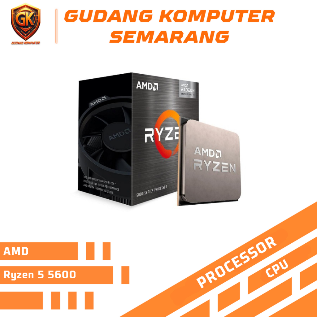 AMD Ryzen 5 5600 3.5Ghz Up To 4.4Ghz [Box] - SOCKET AM4