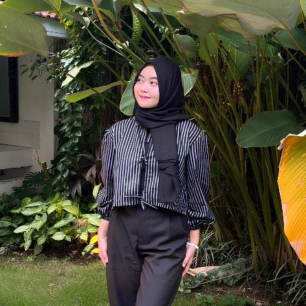 RANIA OUTER | ATASAN WANITA | OUTER LURIK CROP TOP
