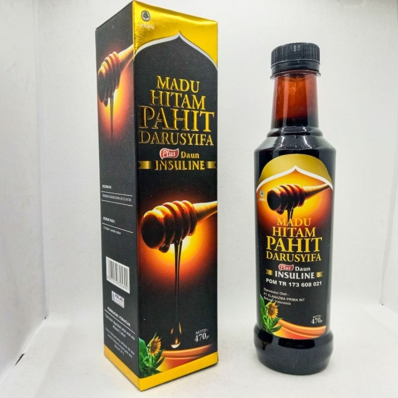 

Madu Hitam Pahit Darusyifa Plus Daun Insulin 470gram - Madu Hitam Pahit Asli Herbal - Madu Hitam Pahit - Obat Kolestrol Darah Tinggi Dan Asam Urat