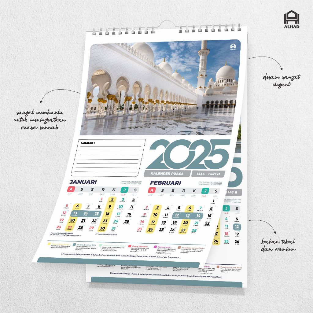 

Kalender Puasa 2025 I Kalender Dinding I Ukuran 31x47 I D02