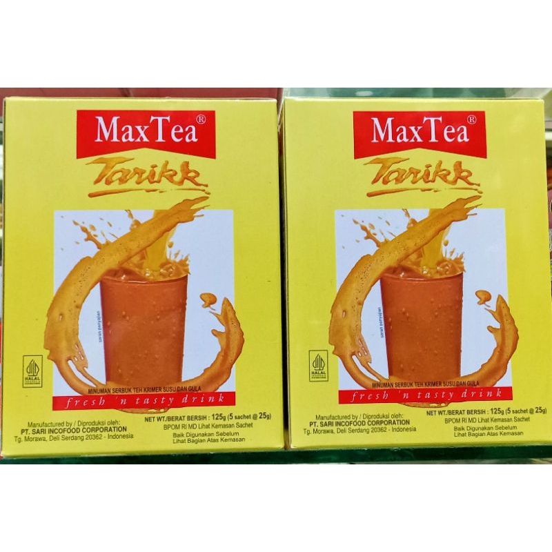 

MAX TEA tarik 125gr ( 5 sachet@ 25gr )