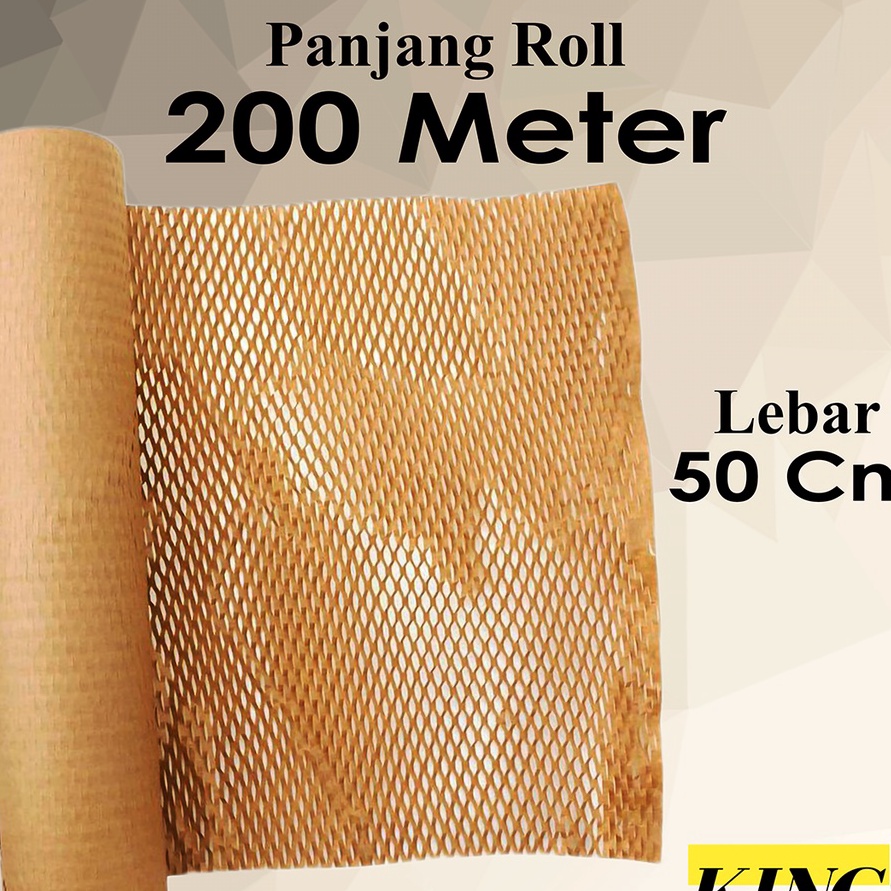 

Termurah Hexa Wrap Honeycomb Paper Eco Bubble Wrap 5 cm x 2 m