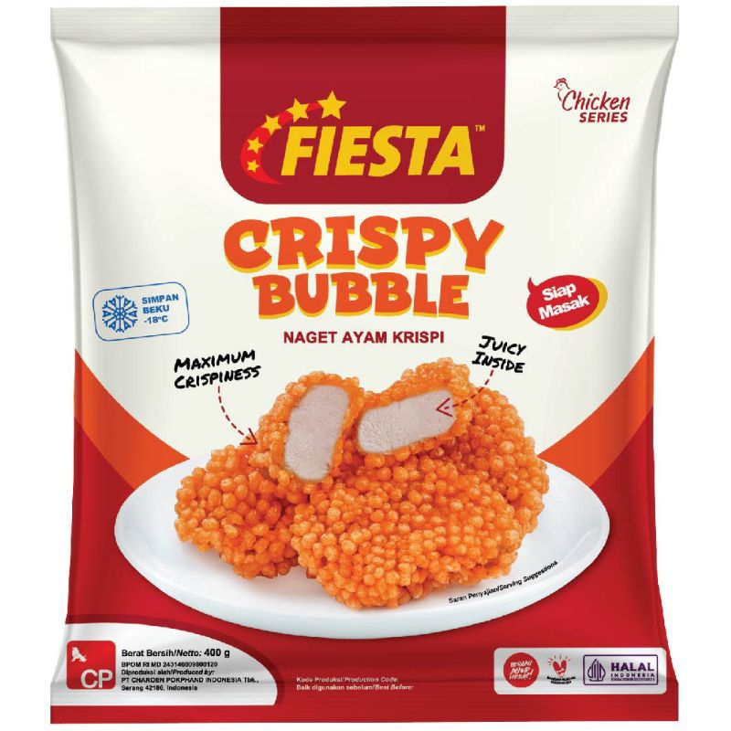 

fiesta nugget crispy bubble 400gr (kemasan baru)