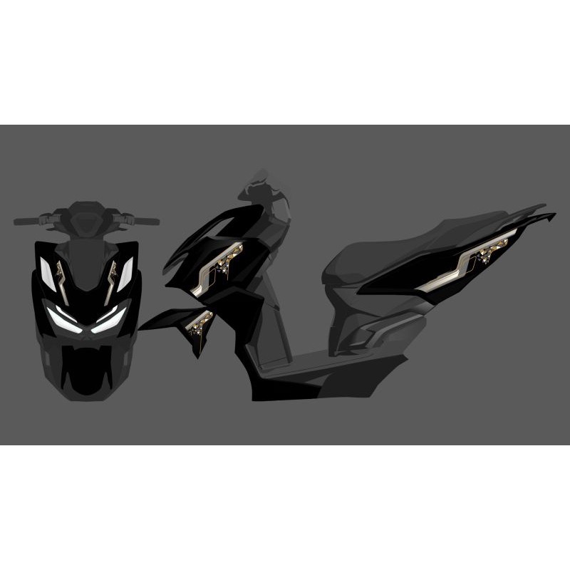 STRIPING TRANSPARAN VARIO 160 DESIGN LIVERY BUS