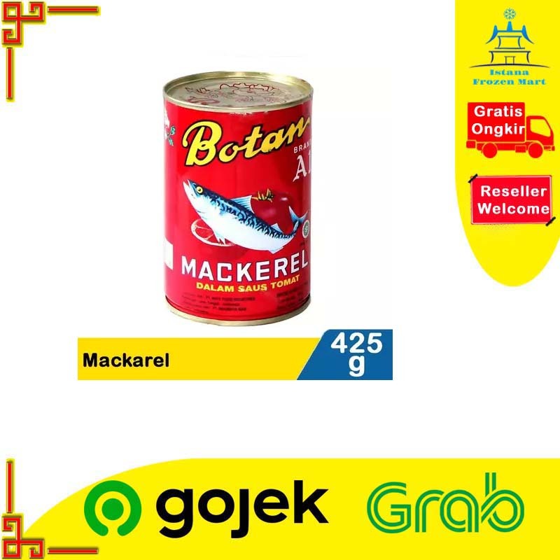 

Ikan Makarel Mackerel Saus Tomat 425gr - BOTAN